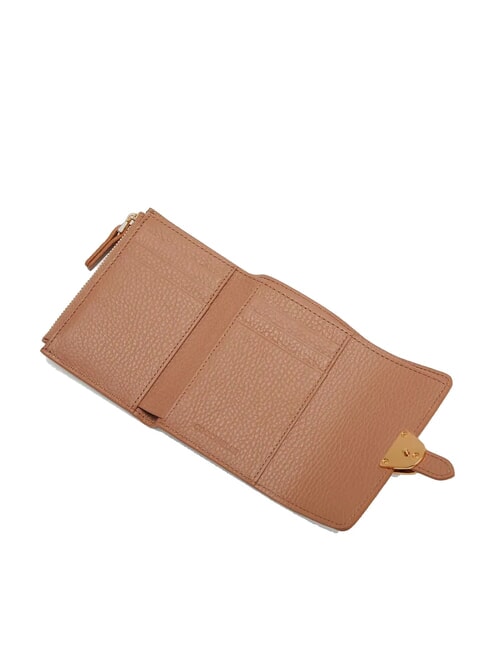 CAMPUS Cartera compacta de piel martillada bater&iacute;a - Carteras Mujer