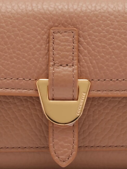 CAMPUS Cartera compacta de piel martillada bater&iacute;a - Carteras Mujer