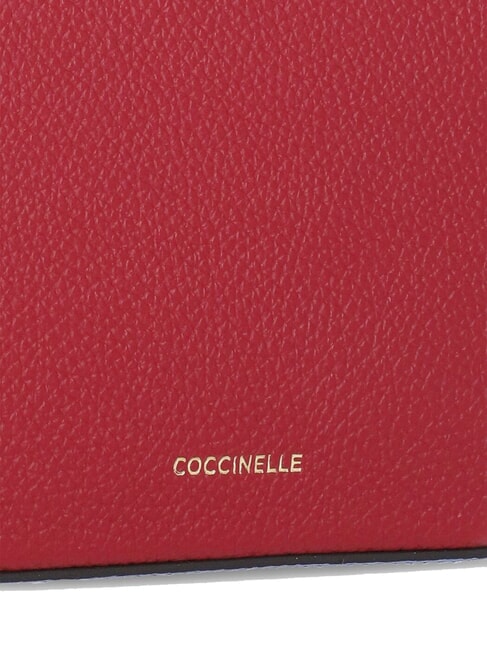 TEBE TRICOLOR Mini bolso de hombro en piel martillada sangr/blan/azul - Bolsos Mujer