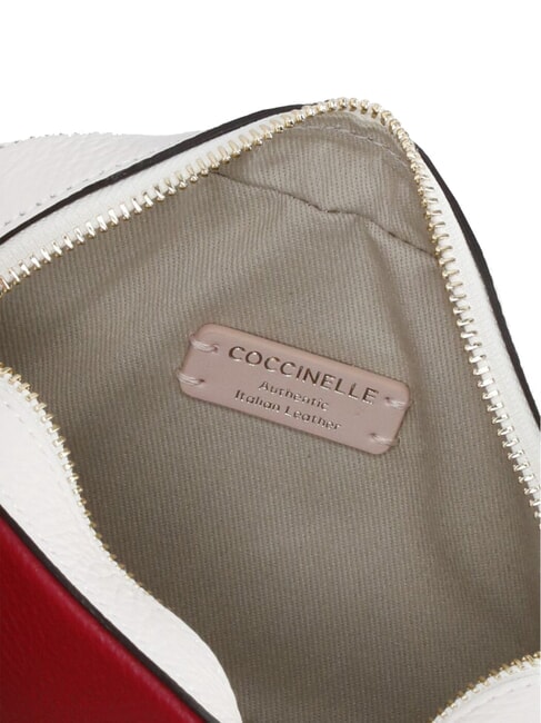 TEBE TRICOLOR Mini bolso de hombro en piel martillada sangr/blan/azul - Bolsos Mujer