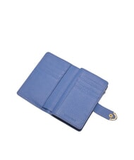 COCCINELLE DEW Cartera mediana de piel martillada azul - Carteras Mujer - 2
