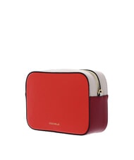 COCCINELLE TEBE TRICOLOR Mini bolso de hombro en piel martillada gazpacho - Bolsos Mujer - 2