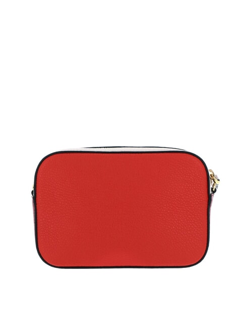 TEBE TRICOLOR Mini bolso de hombro en piel martillada gazpacho - Bolsos Mujer