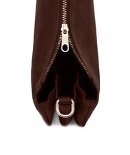 BIASIA FEATHER SMALL Bolso bandolera pequeño de piel de ante oscuro - Bolsos Mujer - 3