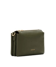 BIASIA FEATHER SMALL Bolso bandolera pequeño de piel musgo - Bolsos Mujer - 2