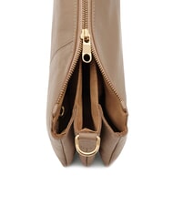 BIASIA FEATHER SMALL Bolso bandolera pequeño de piel gris pardo - Bolsos Mujer - 3