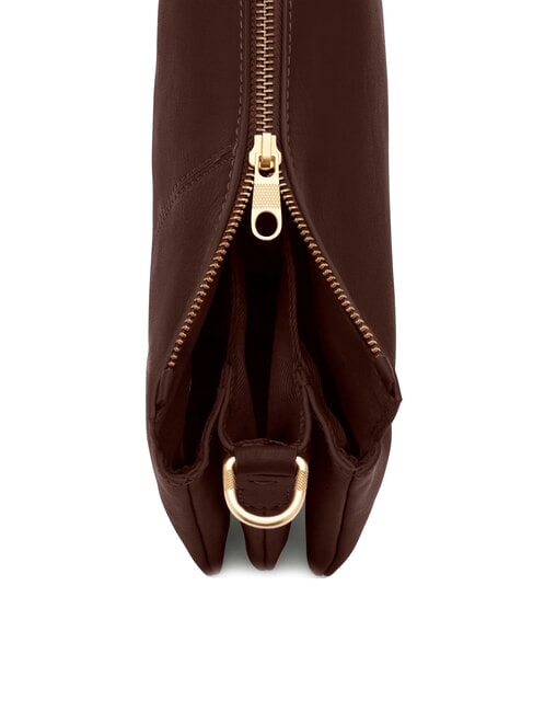 FEATHER SMALL Bolso bandolera pequeño de piel oscuro - Bolsos Mujer