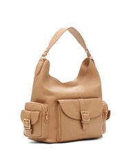BIASIA FACTOR Bolso de hombro cargo de cuero camello - Bolsos Mujer - 2