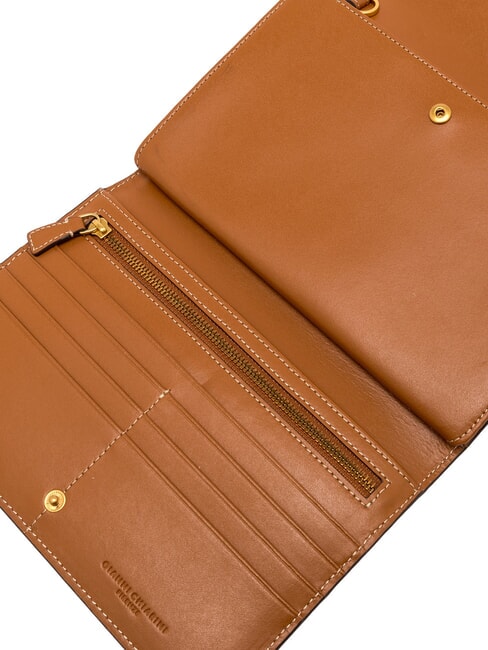 ISA Clutch / Cartera con bandolera coral - Bolsos Mujer