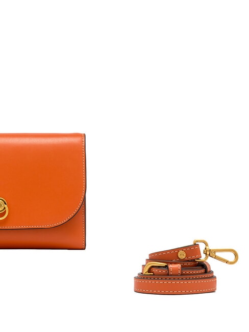 ISA Clutch / Cartera con bandolera coral - Bolsos Mujer
