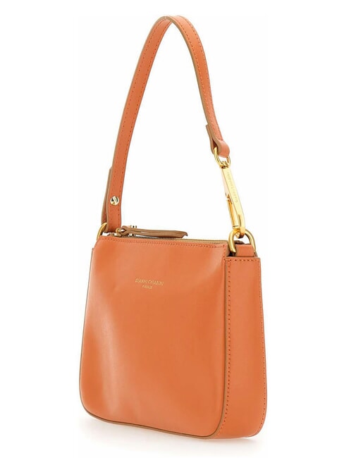 BROOKE Bolso bandolera de piel con bandolera coral - Bolsos Mujer