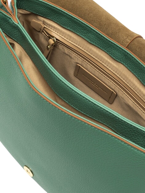 HELENA ROUND Bolso de piel con bandolera de cuerda. menta - Bolsos Mujer