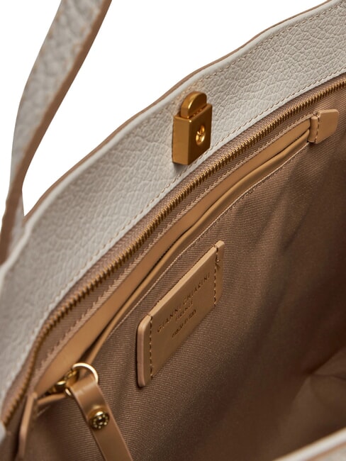 MARISOL Bolsa de compras de cuero arena - Bolsos Mujer