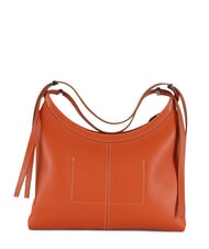 GIANNI CHIARINI NORMA Bolso hobo de piel al hombro coral - Bolsos Mujer - 4