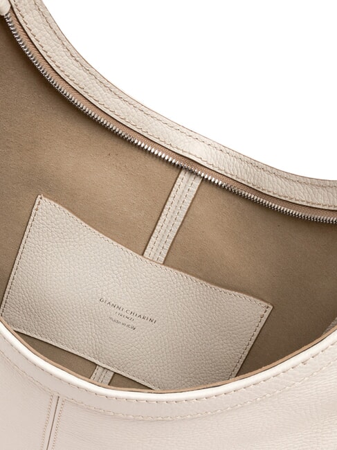 NORMA Bolso hobo de piel al hombro MÁRMOL - Bolsos Mujer