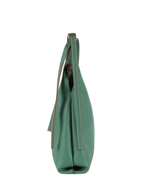 NORMA Bolso hobo de piel al hombro menta - Bolsos Mujer