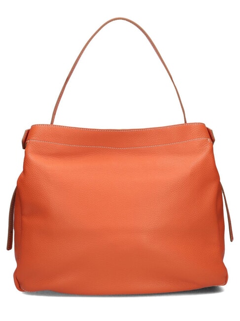 OTTAVIA  Bolso bandolera, en piel. coral - Bolsos Mujer
