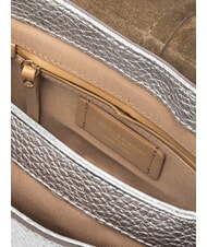 GIANNI CHIARINI HELENA ROUND Bolso de piel con doble bandolera. plata - Bolsos Mujer - 5