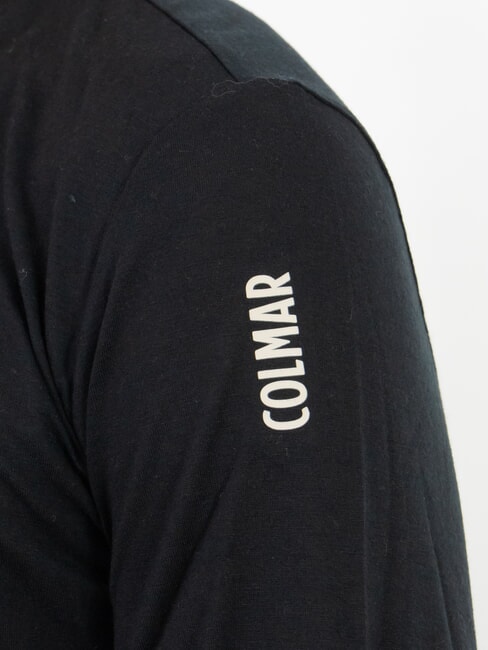 SCI FRONTIER Camiseta t&eacute;rmica de manga larga con cuello redondo negro - camiseta