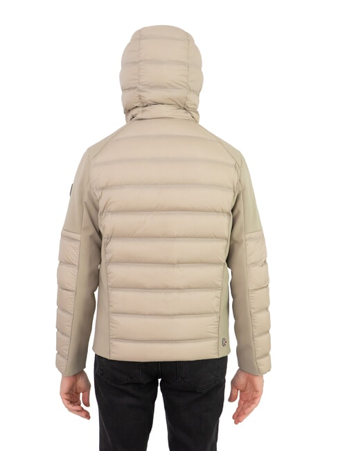 NEW WARRIOR Chaqueta de plumas con capucha crema de café - Chaquetas de plumas para hombre