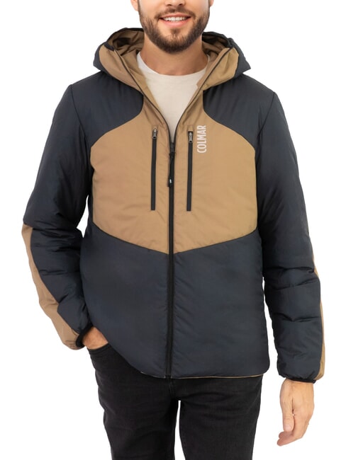 SCI JUMP Cortavientos reversible con capucha osito de peluche negro - Chaquetas de hombre