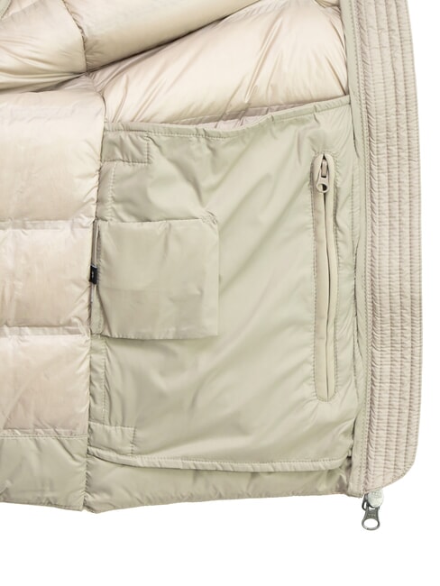 NEW WARRIOR Chaqueta de plumas con capucha crema de caf&eacute; - Chaquetas de plumas para hombre