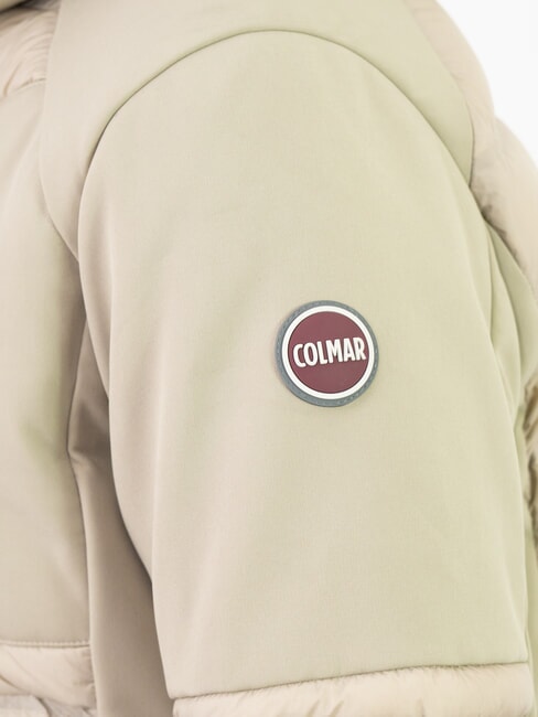 NEW WARRIOR Chaqueta de plumas con capucha crema de caf&eacute; - Chaquetas de plumas para hombre