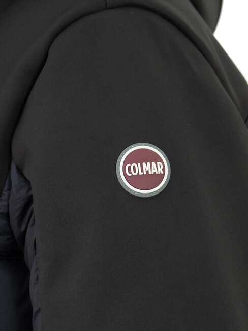 NEWWARRIOR Chaqueta larga de plum&oacute;n bimaterial negro - Chaquetas de plumas para hombre