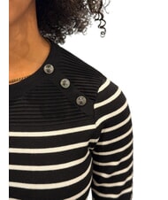 GUESS HELEN Su&eacute;ter rayas negras y crema - Su&eacute;teres de mujer - 3