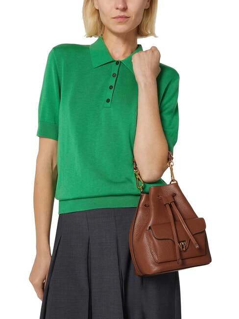 BEAT GENERATION Mini cubo de cuero acero - Bolsos Mujer