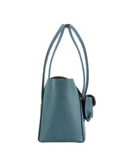 COCCINELLE DOUBLE BEAT Bolso de hombro de piel con clutch azul ártico - Bolsos Mujer - 4