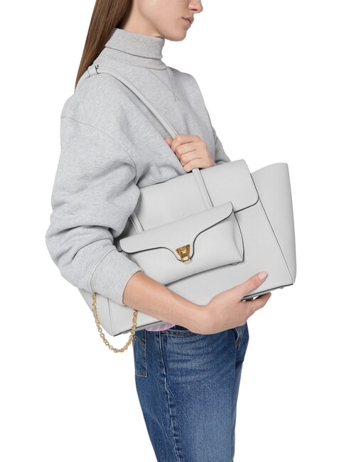 DOUBLE BEAT Bolso de hombro nieve - Bolsos Mujer
