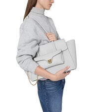 COCCINELLE DOUBLE BEAT Bolso de hombro nieve - Bolsos Mujer - 6