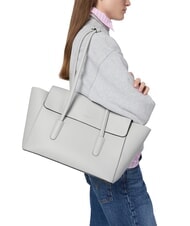 COCCINELLE DOUBLE BEAT Bolso de hombro nieve - Bolsos Mujer - 7