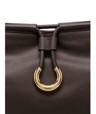 COCCINELLE LISBET Bolso de piel con bandolera morena - Bolsos Mujer - 3