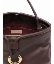 COCCINELLE LISBET Bolso de piel con bandolera morena - Bolsos Mujer - 4