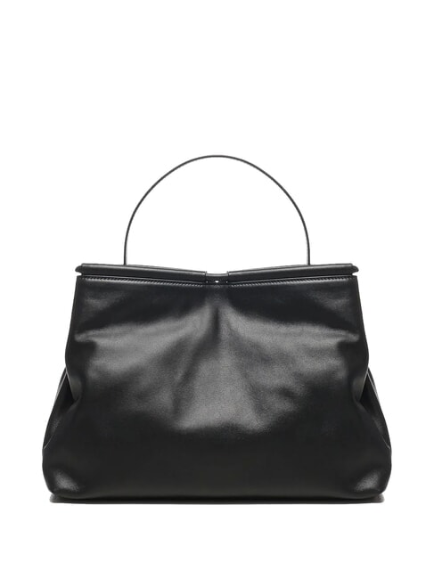 LISBET Bolso de piel con bandolera negro - Bolsos Mujer
