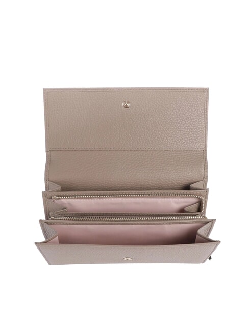 METALLIC SOFT Cartera grande de piel topo c&aacute;lido - Carteras Mujer