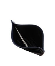 BRACCIALINI BASIC Tarjetero plano de cuero azul - Carteras Mujer - 3