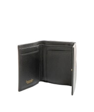 BRACCIALINI BASIC Cartera compacta de cuero negro - Carteras Mujer - 2