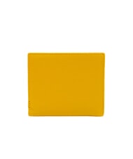 BRACCIALINI BASIC Cartera compacta de cuero amarillo - Carteras Mujer - 3