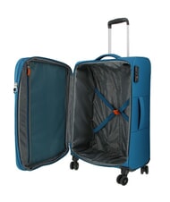 AMERICAN TOURISTER BLAZING RIDE Juego de 3 maletas con ruedas + bolsa de viaje + 2 mochilas + 2 neceseres verde azulado/naranja - Set Trolley - 3