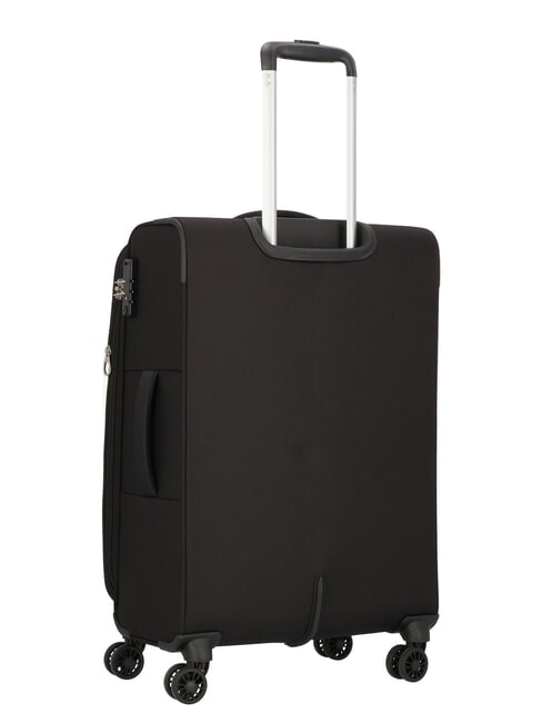 BLAZING RIDE Juego de 3 maletas con ruedas + bolsa de viaje + 2 mochilas + 2 neceseres negro / gris - Set Trolley