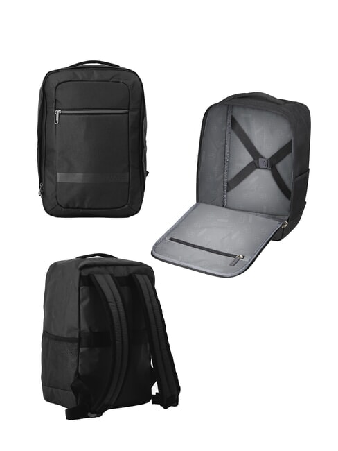 BLAZING RIDE Juego de 3 maletas con ruedas + bolsa de viaje + 2 mochilas + 2 neceseres negro / gris - Set Trolley