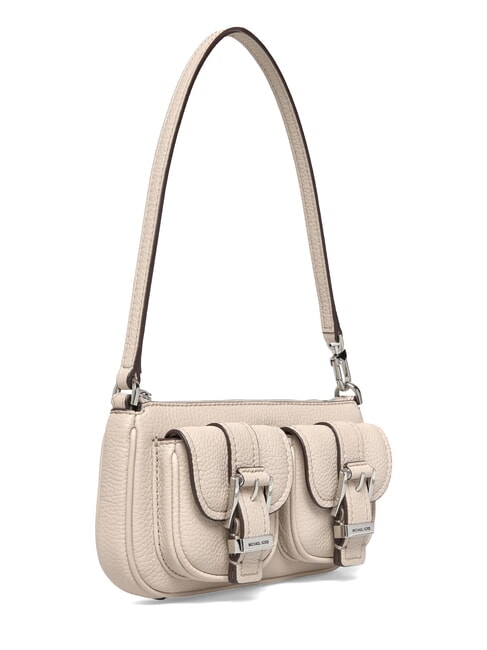 ZOEY Mini bolso de hombro, de piel arena clara - Bolsos Mujer