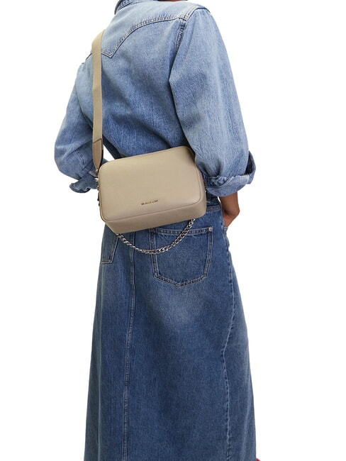 BRYANT Mini bolso de hombro, de piel arena clara - Bolsos Mujer