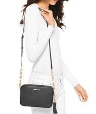 MICHAEL KORS JET SET Mini bolso de hombro, de piel negro - Bolsos Mujer - 5