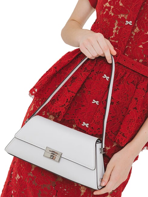 LUDLOW Bolso de cuero blanco óptico - Bolsos Mujer