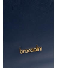 BRACCIALINI GRETA Bolso de hombro de piel azul - Bolsos Mujer - 3