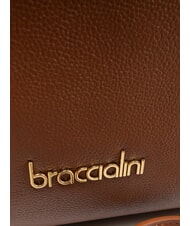 BRACCIALINI GRETA Bolso de piel tipo cartera con bandolera marrón - Bolsos Mujer - 4